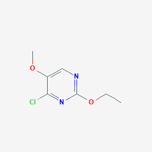 molecular formula C7H9ClN2O2 B3234671 4-Chloro-2-ethoxy-5-methoxypyrimidine CAS No. 1353979-91-5