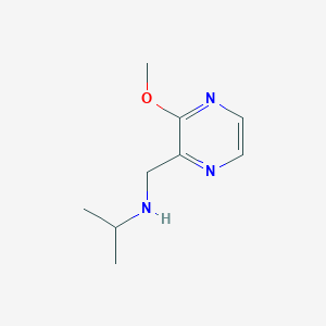 molecular formula C9H15N3O B3234676 Isopropyl-(3-methoxy-pyrazin-2-ylmethyl)-amine CAS No. 1353979-94-8