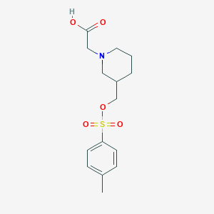 molecular formula C15H21NO5S B3234679 [3-(Toluene-4-sulfonyloxymethyl)-piperidin-1-yl]-acetic acid CAS No. 1353980-02-5