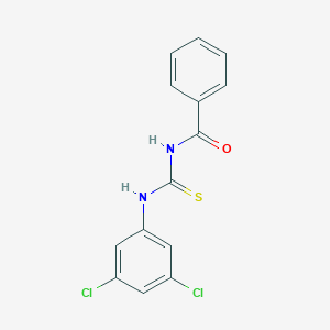 molecular formula C14H10Cl2N2OS B323468 N-[(3,5-dichlorophenyl)carbamothioyl]benzamide 
