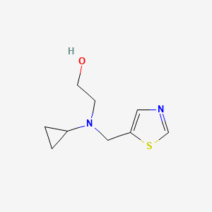 molecular formula C9H14N2OS B3234687 2-(Cyclopropyl-thiazol-5-ylmethyl-amino)-ethanol CAS No. 1353980-09-2