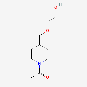 molecular formula C10H19NO3 B3234701 1-[4-(2-Hydroxy-ethoxymethyl)-piperidin-1-yl]-ethanone CAS No. 1353980-22-9