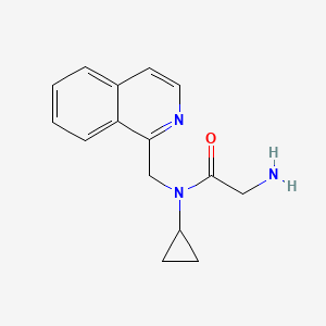 molecular formula C15H17N3O B3234705 2-Amino-N-cyclopropyl-N-isoquinolin-1-ylmethyl-acetamide CAS No. 1353980-31-0