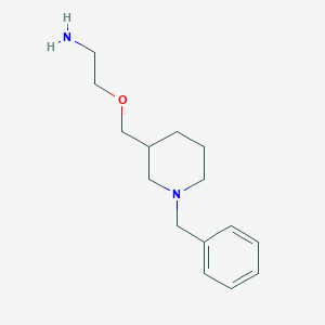 molecular formula C15H24N2O B3234707 2-(1-Benzyl-piperidin-3-ylmethoxy)-ethylamine CAS No. 1353980-33-2
