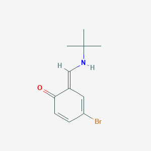molecular formula C11H14BrNO B323471 (6E)-4-bromo-6-[(tert-butylamino)methylidene]cyclohexa-2,4-dien-1-one 