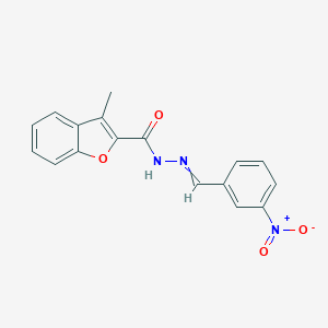 N'-{3-nitrobenzylidene}-3-methyl-1-benzofuran-2-carbohydrazide