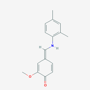 molecular formula C16H17NO2 B323474 (4E)-4-[(2,4-dimethylanilino)methylidene]-2-methoxycyclohexa-2,5-dien-1-one 
