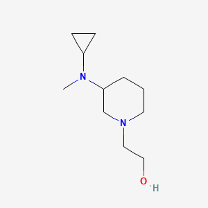 molecular formula C11H22N2O B3234743 2-[3-(Cyclopropyl-methyl-amino)-piperidin-1-yl]-ethanol CAS No. 1353980-94-5