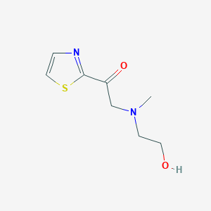 molecular formula C8H12N2O2S B3234747 2-[(2-Hydroxy-ethyl)-methyl-amino]-1-thiazol-2-yl-ethanone CAS No. 1353980-99-0