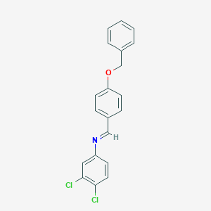 molecular formula C20H15Cl2NO B323475 N-(4-Benzyloxybenzylidene)-3,4-dichloroaniline CAS No. 70627-44-0