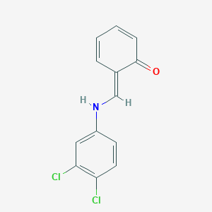 molecular formula C13H9Cl2NO B323480 (6E)-6-[(3,4-dichloroanilino)methylidene]cyclohexa-2,4-dien-1-one 