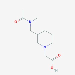 molecular formula C11H20N2O3 B3234813 {3-[(Acetyl-methyl-amino)-methyl]-piperidin-1-yl}-acetic acid CAS No. 1353982-05-4
