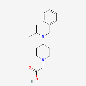 molecular formula C17H26N2O2 B3234838 [4-(Benzyl-isopropyl-amino)-piperidin-1-yl]-acetic acid CAS No. 1353982-64-5