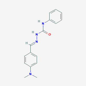 molecular formula C16H18N4O B323484 4-(dimethylamino)benzaldehyde N-phenylsemicarbazone 