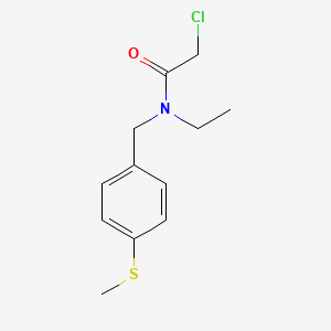 molecular formula C12H16ClNOS B3234847 2-Chloro-N-ethyl-N-(4-methylsulfanyl-benzyl)-acetamide CAS No. 1353983-04-6