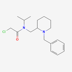 molecular formula C18H27ClN2O B3234898 N-(1-Benzyl-piperidin-2-ylmethyl)-2-chloro-N-isopropyl-acetamide CAS No. 1353984-42-5