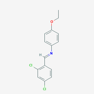 molecular formula C15H13Cl2NO B323490 N-(2,4-Dichlorobenzylidene)-P-phenetidine 