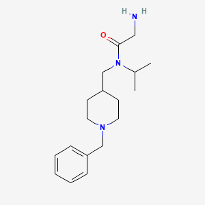 molecular formula C18H29N3O B3234904 2-Amino-N-(1-benzyl-piperidin-4-ylmethyl)-N-isopropyl-acetamide CAS No. 1353984-53-8