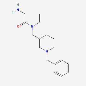 molecular formula C17H27N3O B3234916 2-Amino-N-(1-benzyl-piperidin-3-ylmethyl)-N-ethyl-acetamide CAS No. 1353984-89-0