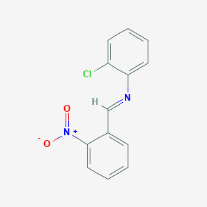 molecular formula C13H9ClN2O2 B323492 N-(2-chlorophenyl)-1-(2-nitrophenyl)methanimine CAS No. 17099-16-0