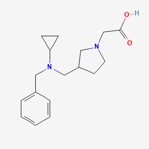 molecular formula C17H24N2O2 B3234920 {3-[(Benzyl-cyclopropyl-amino)-methyl]-pyrrolidin-1-yl}-acetic acid CAS No. 1353984-92-5