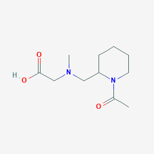 molecular formula C11H20N2O3 B3234923 [(1-Acetyl-piperidin-2-ylmethyl)-methyl-amino]-acetic acid CAS No. 1353985-00-8