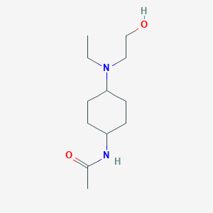 molecular formula C12H24N2O2 B3234926 N-{4-[Ethyl-(2-hydroxy-ethyl)-amino]-cyclohexyl}-acetamide CAS No. 1353985-15-5
