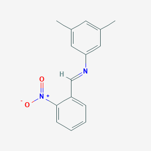 molecular formula C15H14N2O2 B323494 3,5-dimethyl-N-(2-nitrobenzylidene)aniline 