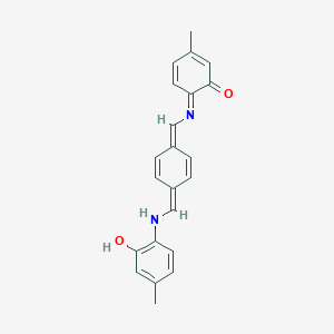 molecular formula C22H20N2O2 B323496 6-[[4-[(2-hydroxy-4-methylanilino)methylidene]cyclohexa-2,5-dien-1-ylidene]methylimino]-3-methylcyclohexa-2,4-dien-1-one 