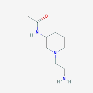 molecular formula C9H19N3O B3234961 N-[1-(2-Amino-ethyl)-piperidin-3-yl]-acetamide CAS No. 1353985-54-2