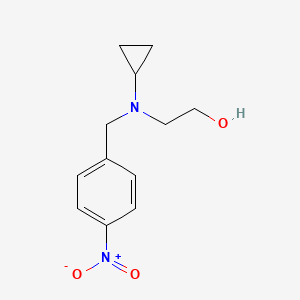 molecular formula C12H16N2O3 B3234971 2-[Cyclopropyl-(4-nitro-benzyl)-amino]-ethanol CAS No. 1353985-72-4