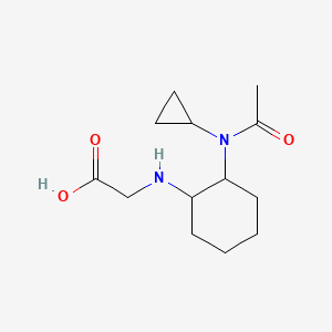 molecular formula C13H22N2O3 B3234981 [2-(Acetyl-cyclopropyl-amino)-cyclohexylamino]-acetic acid CAS No. 1353985-87-1