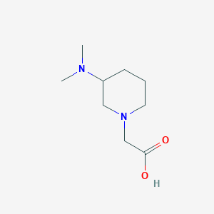 molecular formula C9H18N2O2 B3235000 (3-Dimethylamino-piperidin-1-yl)-acetic acid CAS No. 1353986-08-9