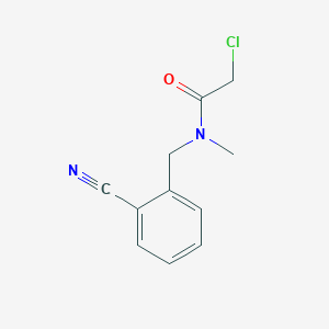 molecular formula C11H11ClN2O B3235008 2-Chloro-N-(2-cyano-benzyl)-N-methyl-acetamide CAS No. 1353986-26-1