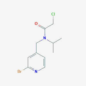 molecular formula C11H14BrClN2O B3235018 N-(2-Bromo-pyridin-4-ylmethyl)-2-chloro-N-isopropyl-acetamide CAS No. 1353986-58-9