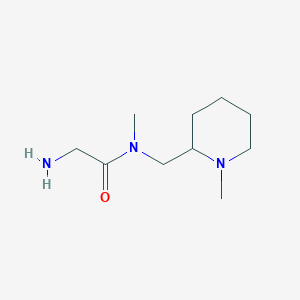molecular formula C10H21N3O B3235028 2-Amino-N-methyl-N-(1-methyl-piperidin-2-ylmethyl)-acetamide CAS No. 1353986-89-6