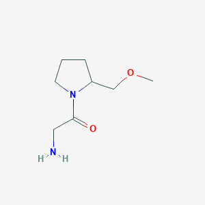 molecular formula C8H16N2O2 B3235029 2-Amino-1-(2-methoxymethyl-pyrrolidin-1-yl)-ethanone CAS No. 1353986-96-5