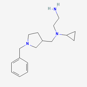 molecular formula C17H27N3 B3235052 N1-((1-Benzylpyrrolidin-3-yl)methyl)-N1-cyclopropylethane-1,2-diamine CAS No. 1353987-42-4