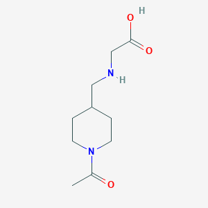 molecular formula C10H18N2O3 B3235053 [(1-Acetyl-piperidin-4-ylmethyl)-amino]-acetic acid CAS No. 1353987-56-0