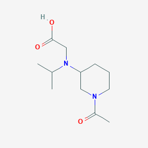 molecular formula C12H22N2O3 B3235054 [(1-Acetyl-piperidin-3-yl)-isopropyl-amino]-acetic acid CAS No. 1353987-74-2