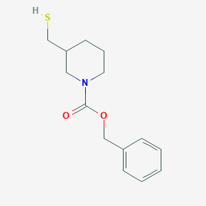 molecular formula C14H19NO2S B3235093 Benzyl 3-(mercaptomethyl)piperidine-1-carboxylate CAS No. 1353989-51-1