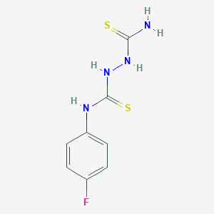molecular formula C8H9FN4S2 B323512 N-(4-fluorophenyl)-1,2-hydrazinedicarbothioamide 