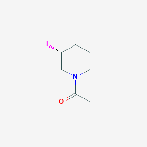 molecular formula C7H12INO B3235142 1-((R)-3-Iodo-piperidin-1-yl)-ethanone CAS No. 1353994-67-8