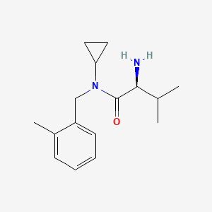 molecular formula C16H24N2O B3235149 (S)-2-Amino-N-cyclopropyl-3-methyl-N-(2-methyl-benzyl)-butyramide CAS No. 1353995-01-3