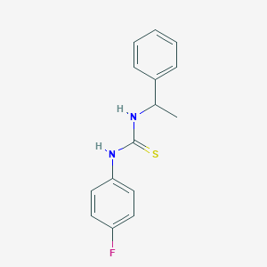 molecular formula C15H15FN2S B323515 N-(4-fluorophenyl)-N'-(1-phenylethyl)thiourea 