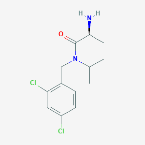 molecular formula C13H18Cl2N2O B3235177 (S)-2-Amino-N-(2,4-dichloro-benzyl)-N-isopropyl-propionamide CAS No. 1353995-43-3