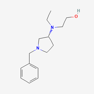 molecular formula C15H24N2O B3235199 2-[((R)-1-Benzyl-pyrrolidin-3-yl)-ethyl-amino]-ethanol CAS No. 1353996-79-8