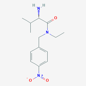molecular formula C14H21N3O3 B3235210 (S)-2-Amino-N-ethyl-3-methyl-N-(4-nitro-benzyl)-butyramide CAS No. 1353996-83-4