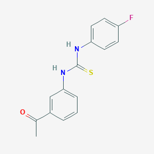 molecular formula C15H13FN2OS B323523 1-(3-Acetylphenyl)-3-(4-fluorophenyl)thiourea 
