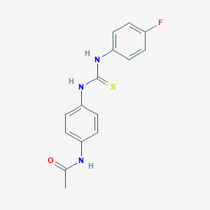 N-[4-({[(4-fluorophenyl)amino]carbonothioyl}amino)phenyl]acetamide